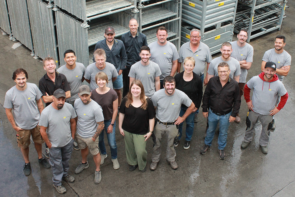 Das Team im Schalungsbau und im Magazin